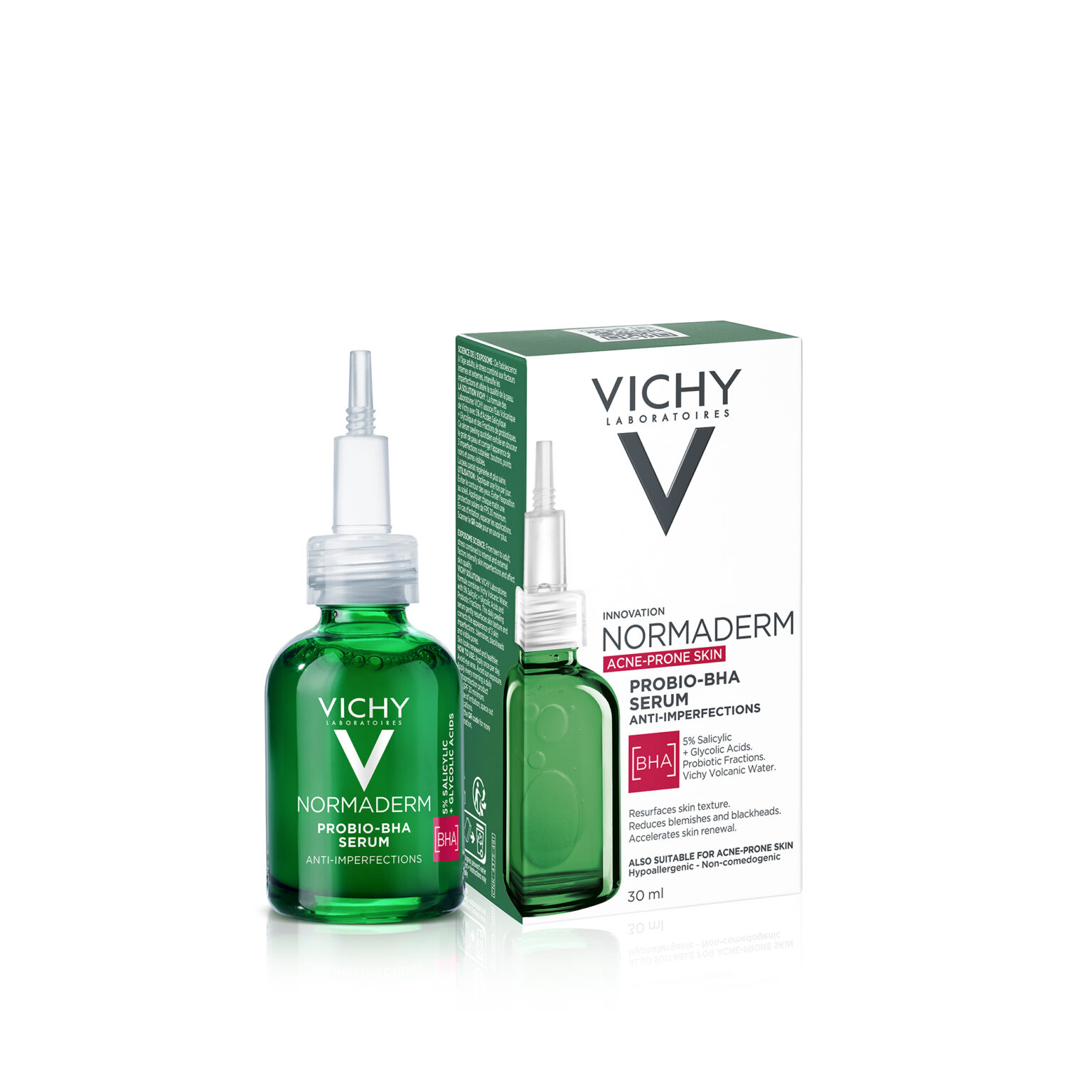 Vichy Normaderm Sérum Anti-imperfections PROBIO-BHA. Peau Grasse Acnéique | 30ml