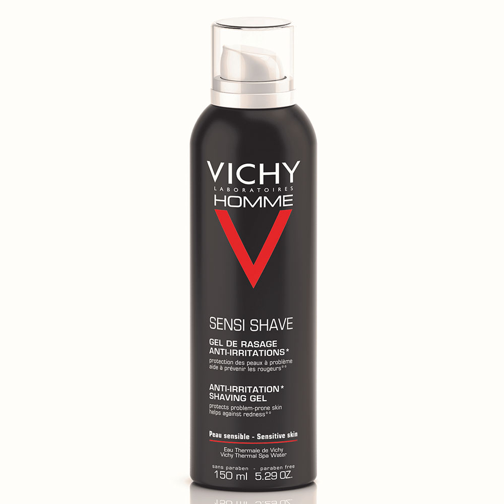 Vichy Homme Gel de Rasage Anti-Irritations Peau Sensible | 150ml