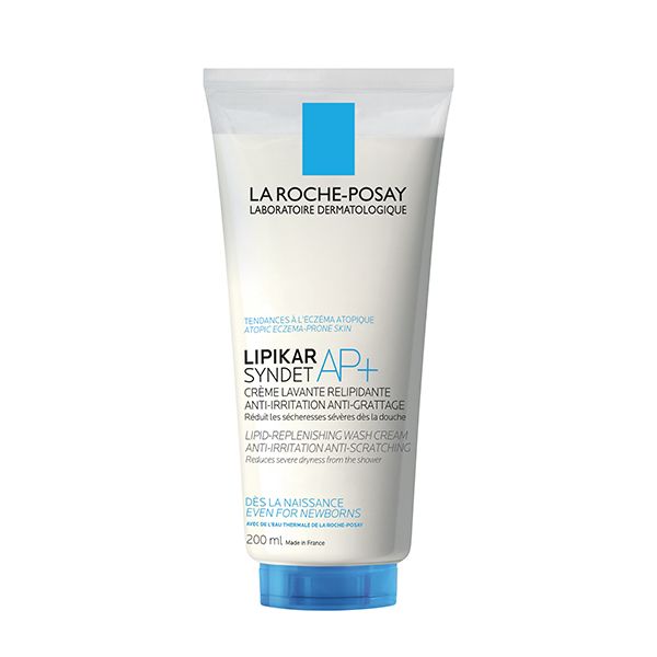 LA ROCHE-POSAY Lipikar Syndet AP+ Crème Lavante Peau Sèche et Eczéma Atopique| 200ml