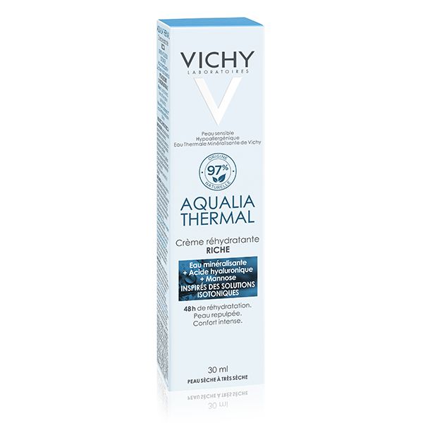 Vichy Aqualia Thermal Crème Réhydratante Riche Peau Sèche à Très Sèche | 30ml