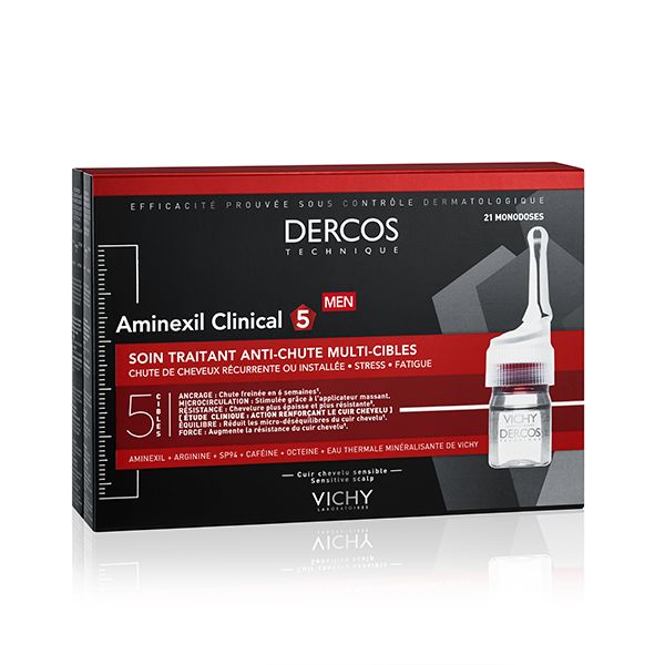 Vichy Dercos Aminexil Clinical Cure Anti-Chute Hommes 21 Ampoules | 21 x 6ml