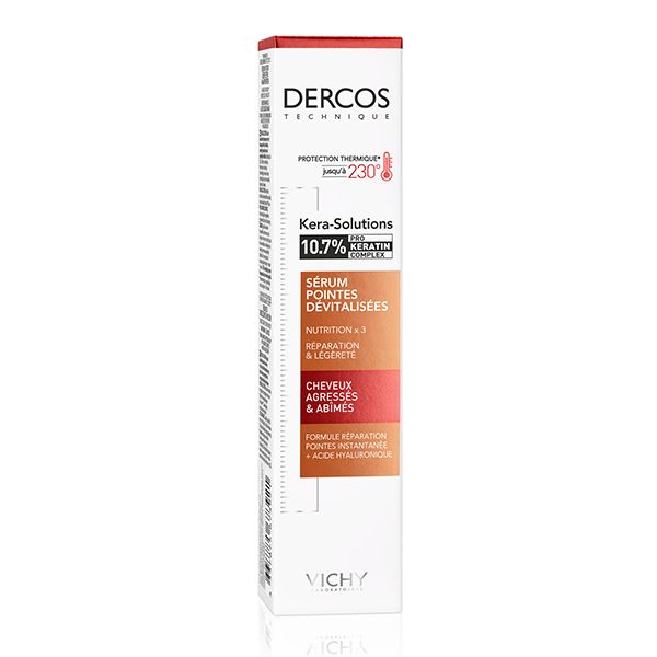 Vichy Dercos Kera-Solutions Sérum Pointes Dévitalisées Cheveux Secs et Abîmés | 40ml