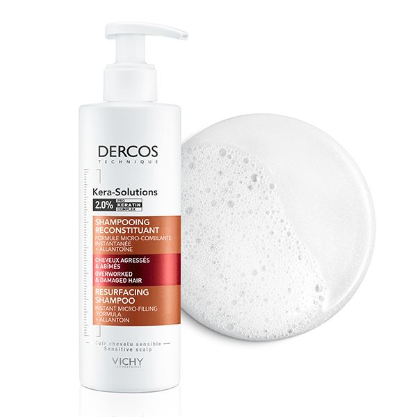 Vichy Dercos Kera-Solutions Shampoing Reconstituant Cheveux Secs et Abîmés | 250ml