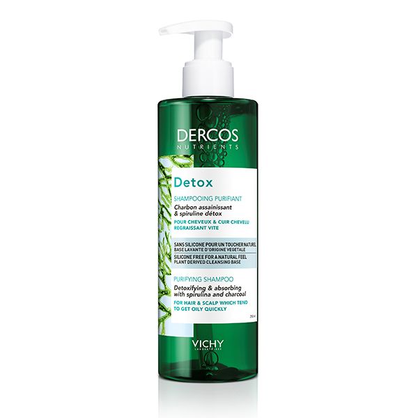 Vichy Dercos Nutrients Detox Shampoing Purifiant Cheveux Gras | 250ml