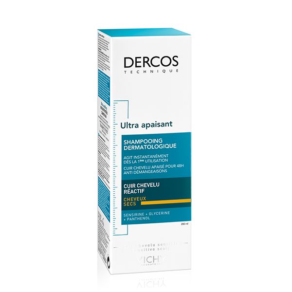 Vichy Dercos Shampoing Ultra Apaisant Cheveux Secs | 200ml