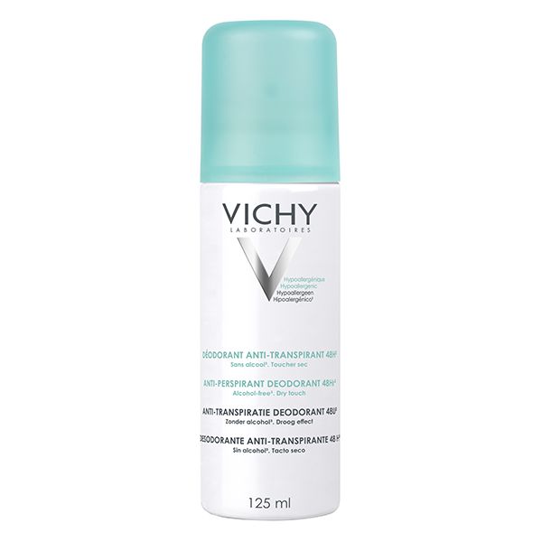 Vichy DÉODORANT Dermo-Tolérance Anti-Transpirant 48H Aérosol Peau Sensible | 125ml