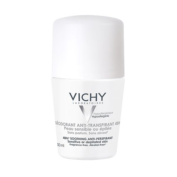 Vichy DÉODORANT Dermo-Tolérance Anti-Transpirant 48H Bille Peau Sensible ou Epilée | 50ml