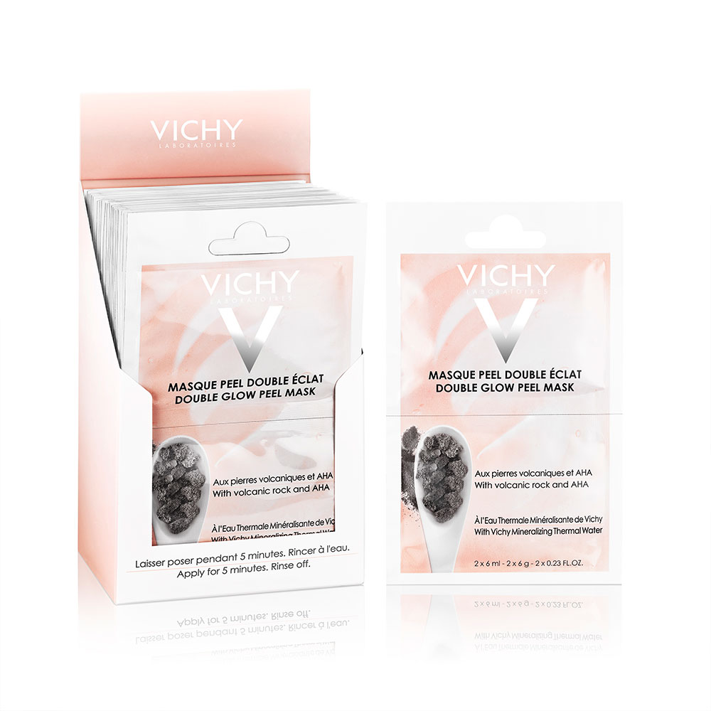 Vichy Masque Minéral Bidose Peel Double Eclat Tous Types de Peaux | 2 x 6ml