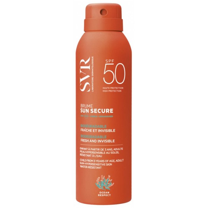 SVR SUN SECURE Brume SPF50 Brume biodégradable fraîche et invisible 200ML