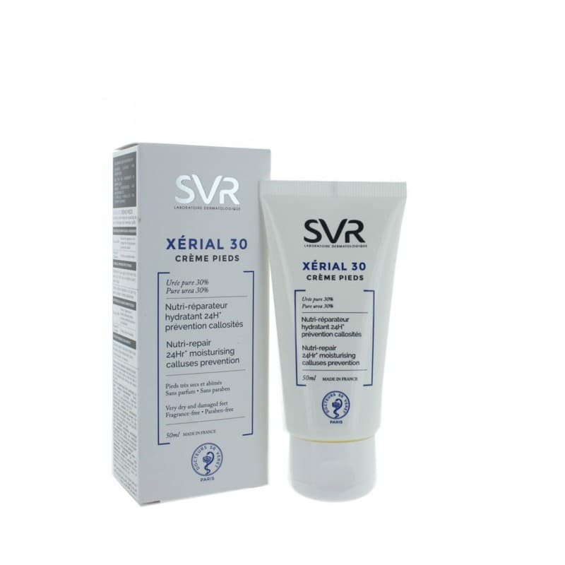 SVR XERIAL 30 Crème Pieds Nutri-réparateur hydratant 24h 50ML