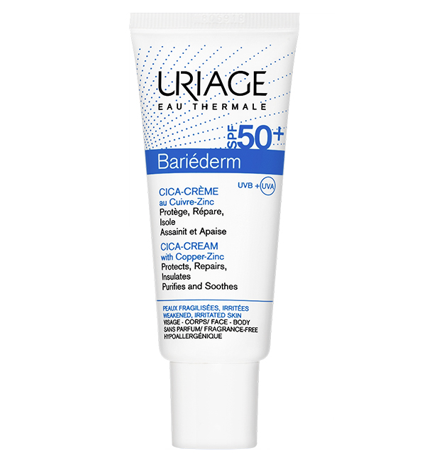 Uriage Bariéderm Cica-Crème SPF50+ au Cuivre-Zinc 40ml